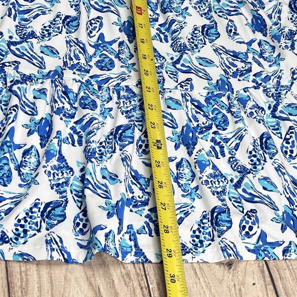 Lilly Pulitzer Jilly Smocked Mini Dress Size XL Resort‎ Blue Shell Collector NWT - Picture 6 of 6